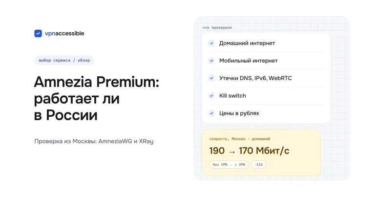 Обзор Amnezia Premium: работает ли в России и как оплатить
